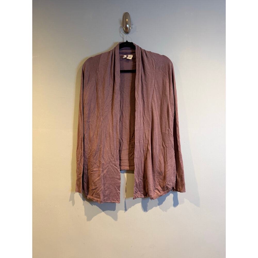 Moth Anthropologie Mauve Open Front Knit Cardigan Size S